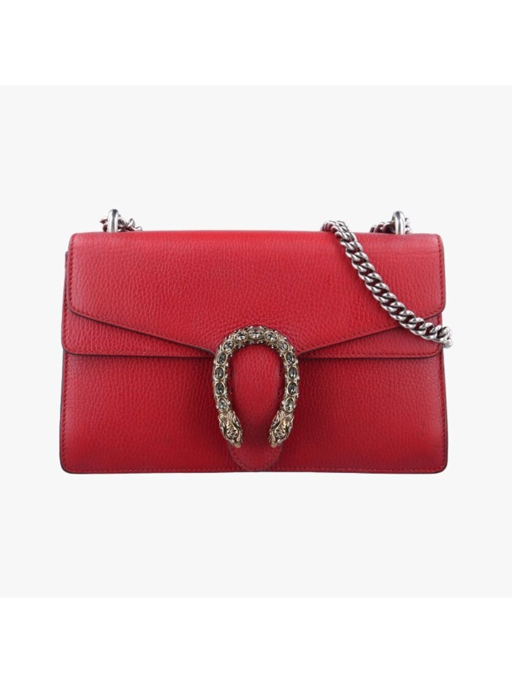Gucci Dionysus Red Leather Shoulder Bag